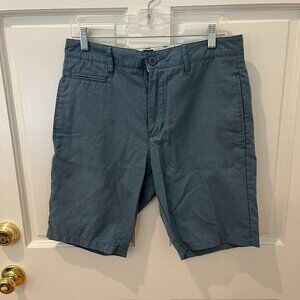 RVCA Men's Blue Casual Shorts - Size 32